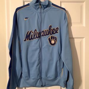 Nike Men’s Milwaukee Brewers Zip Up Size L